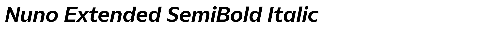 Nuno Extended SemiBold Italic image